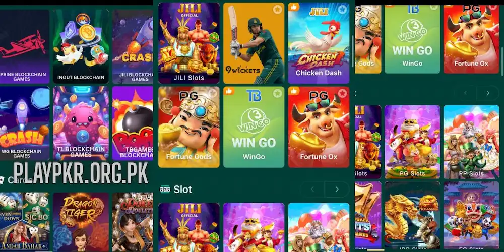 Games in Playpkr Game 
